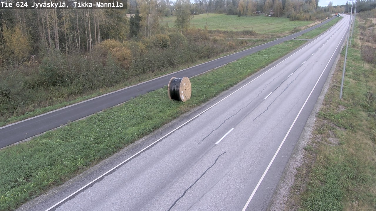 Weather Camera Image Väg 624 Jyväskylä, Tikka-Mannila, Jyväskylä, Keski-Suomi