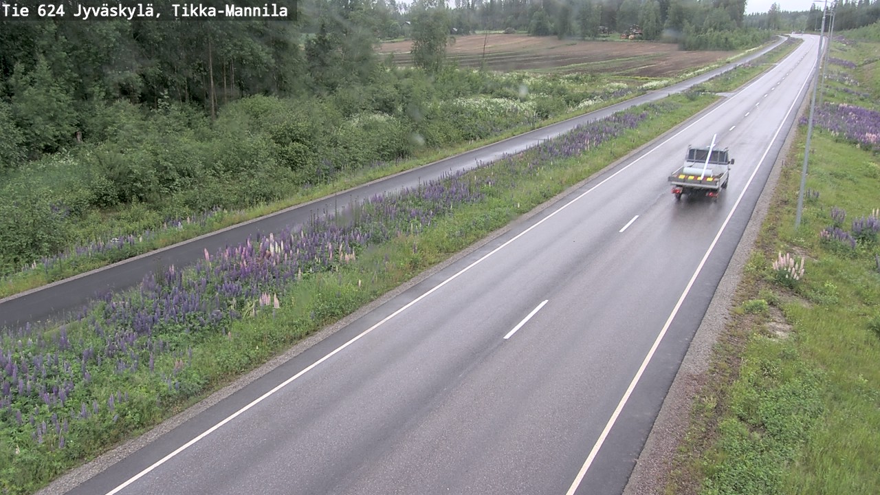 Weather Camera Image Väg 624 Jyväskylä, Tikka-Mannila, Jyväskylä, Keski-Suomi