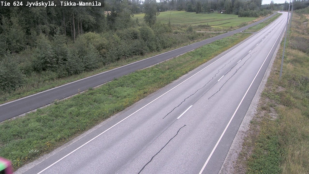 Weather Camera Image Road 624 Jyväskylä, Tikka-Mannila, Jyväskylä, Keski-Suomi