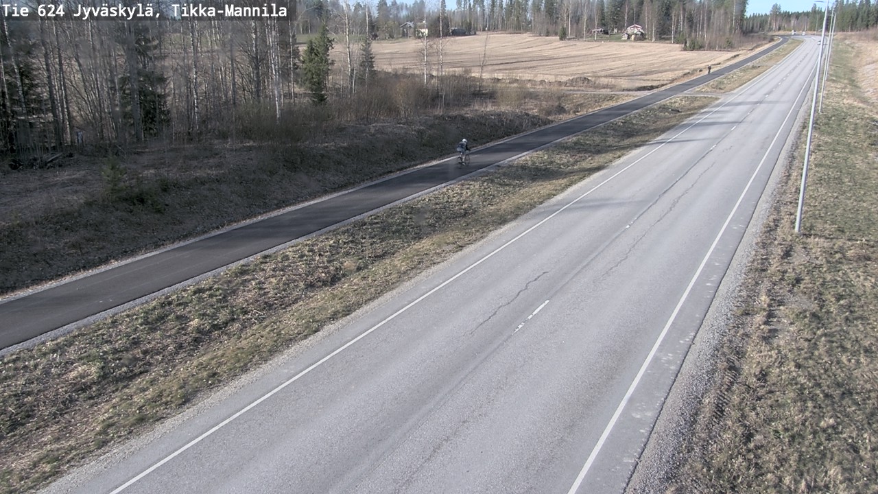 Weather Camera Image Road 624 Jyväskylä, Tikka-Mannila, Jyväskylä, Keski-Suomi