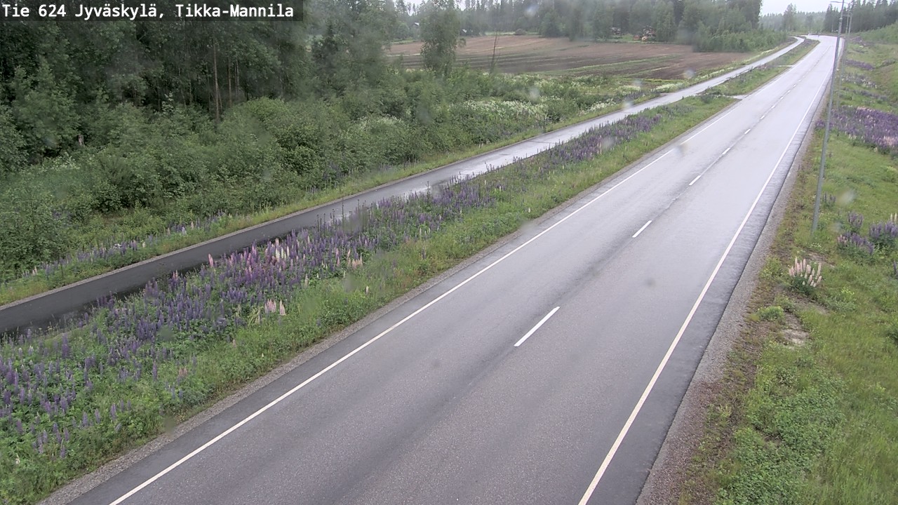 Weather Camera Image Väg 624 Jyväskylä, Tikka-Mannila, Jyväskylä, Keski-Suomi