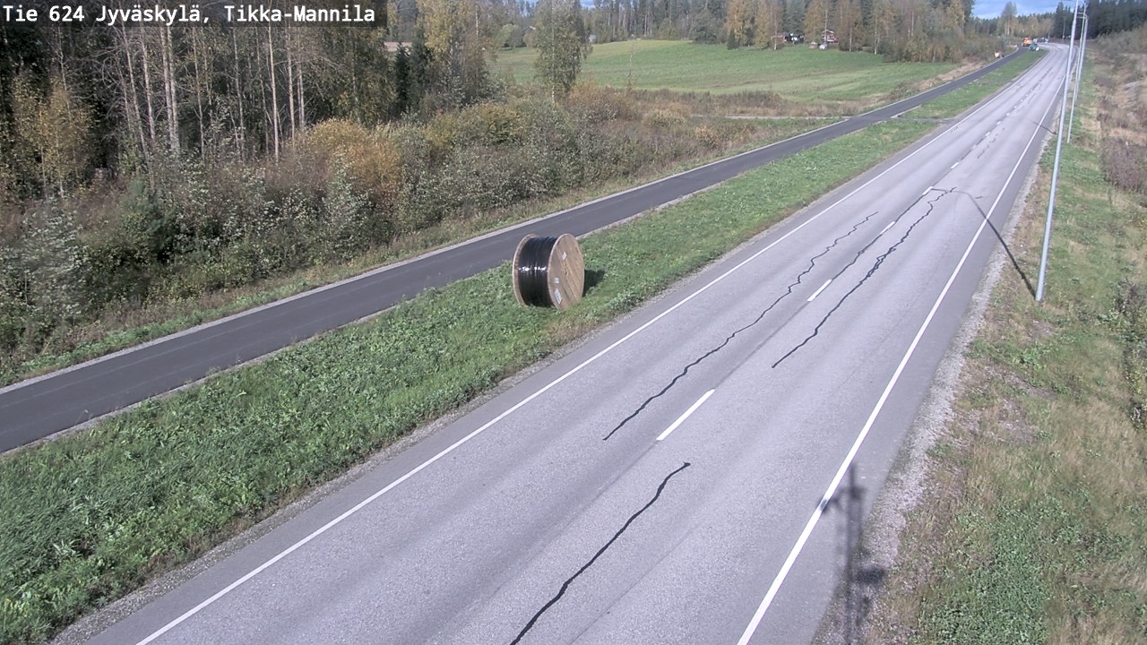 Weather Camera Image Väg 624 Jyväskylä, Tikka-Mannila, Jyväskylä, Keski-Suomi