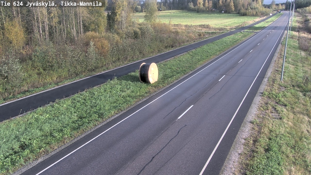 Weather Camera Image Road 624 Jyväskylä, Tikka-Mannila, Jyväskylä, Keski-Suomi