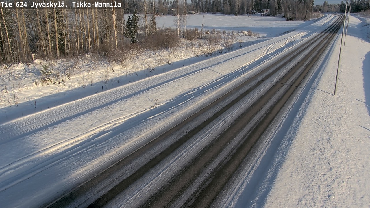 Weather Camera Image Väg 624 Jyväskylä, Tikka-Mannila, Jyväskylä, Keski-Suomi