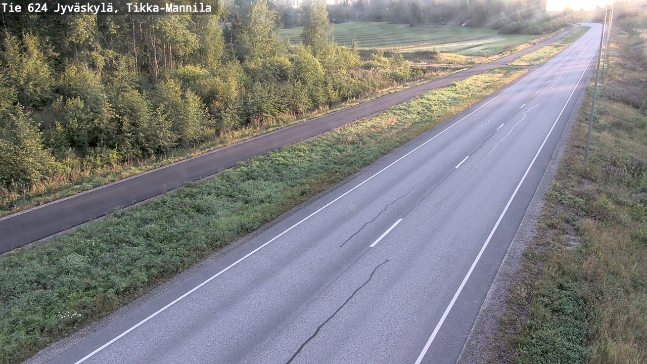 Weather Camera Image Road 624 Jyväskylä, Tikka-Mannila, Jyväskylä, Keski-Suomi