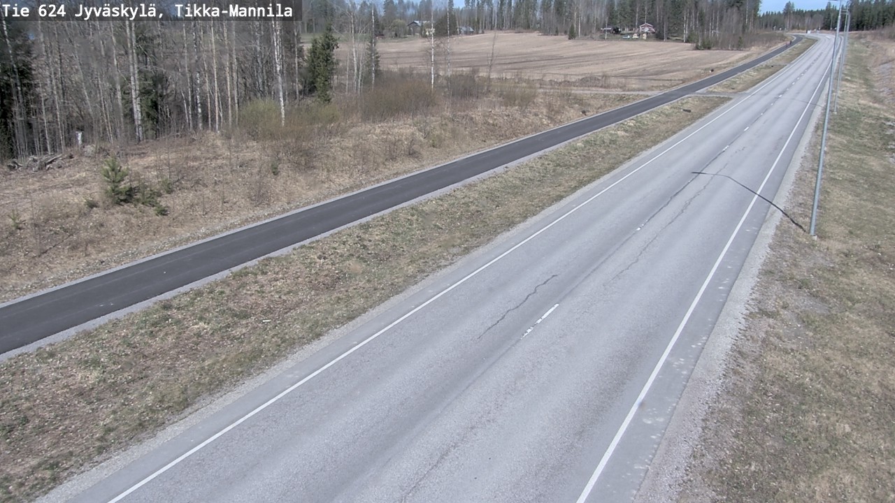 Kelikamerat Kuva Tie 624 Jyväskylä, Tikka-Mannila, Jyväskylä, Keski-Suomi