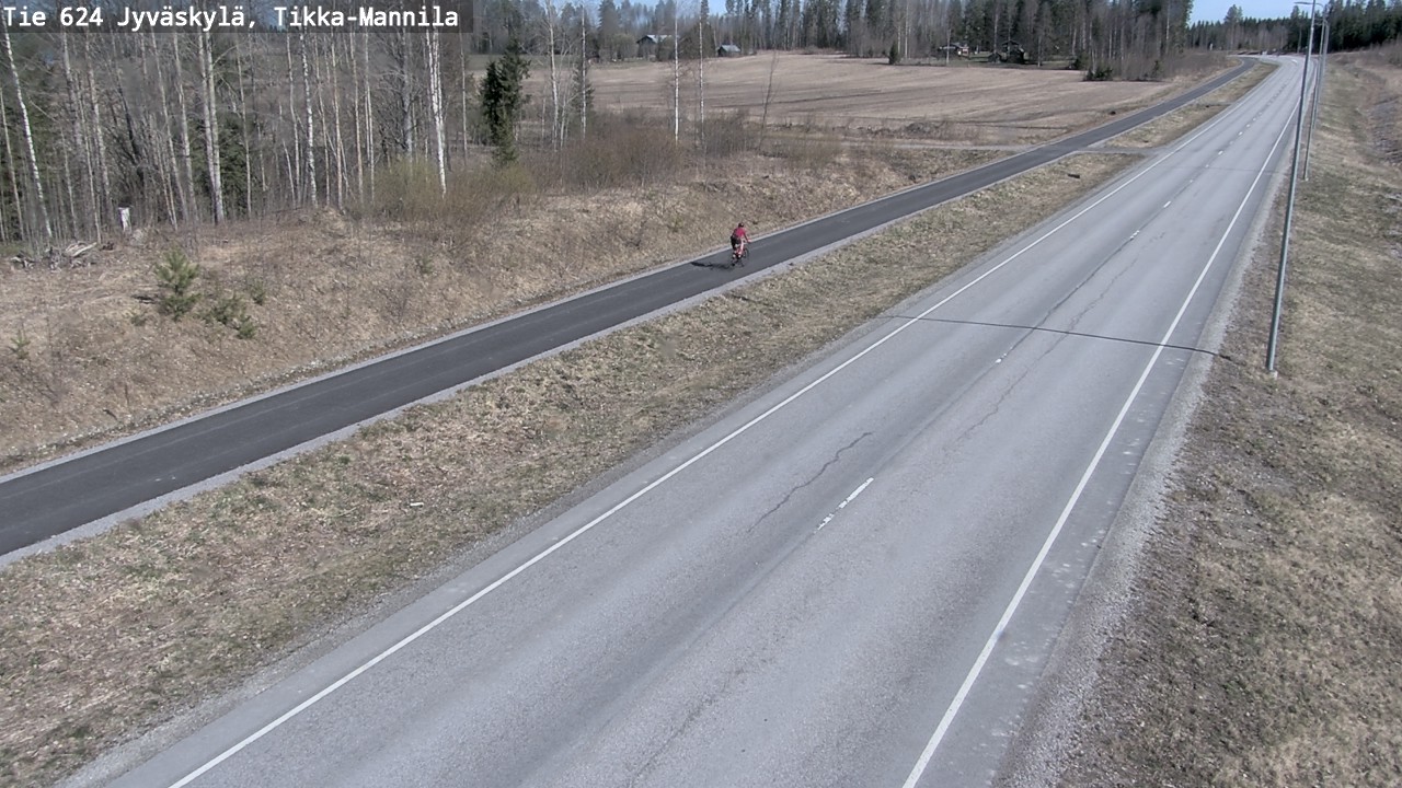 Weather Camera Image Road 624 Jyväskylä, Tikka-Mannila, Jyväskylä, Keski-Suomi