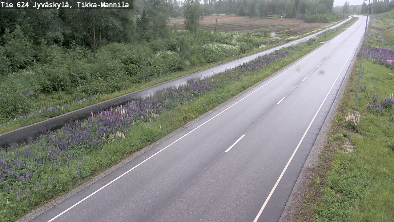 Weather Camera Image Väg 624 Jyväskylä, Tikka-Mannila, Jyväskylä, Keski-Suomi