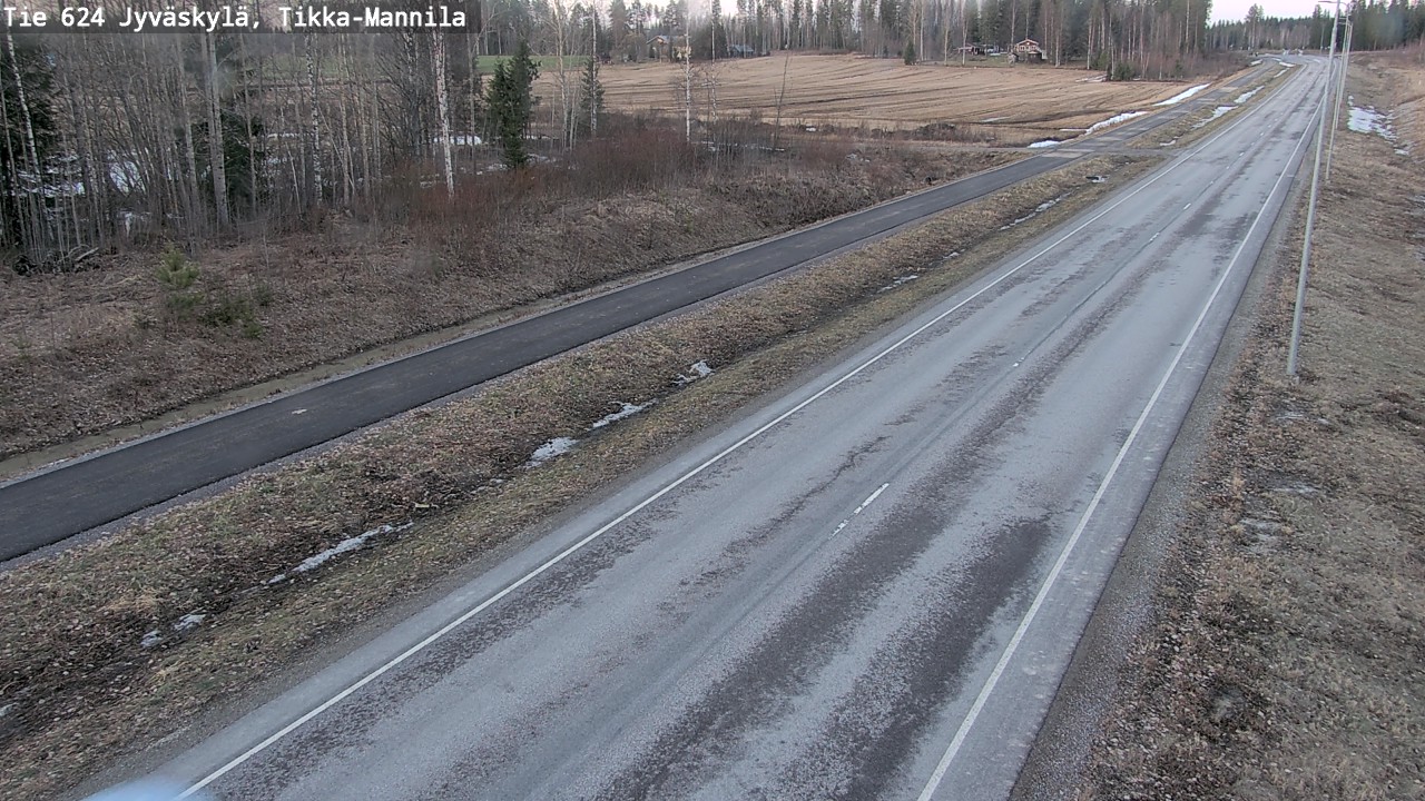 Weather Camera Image Väg 624 Jyväskylä, Tikka-Mannila, Jyväskylä, Keski-Suomi