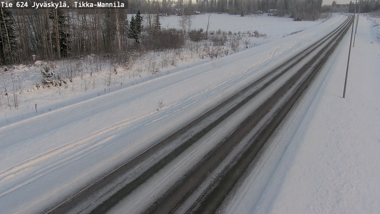 Weather Camera Image Väg 624 Jyväskylä, Tikka-Mannila, Jyväskylä, Keski-Suomi