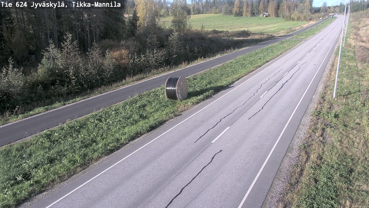Weather Camera Image Väg 624 Jyväskylä, Tikka-Mannila, Jyväskylä, Keski-Suomi