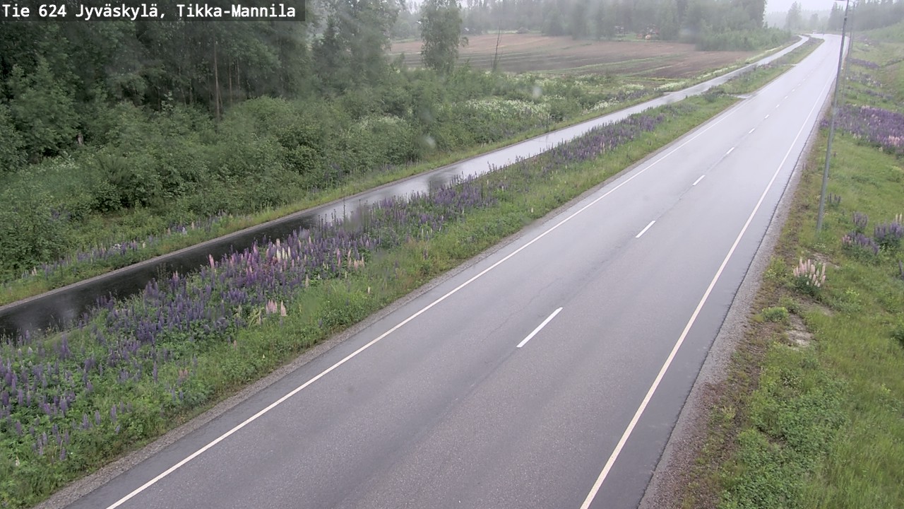 Weather Camera Image Väg 624 Jyväskylä, Tikka-Mannila, Jyväskylä, Keski-Suomi