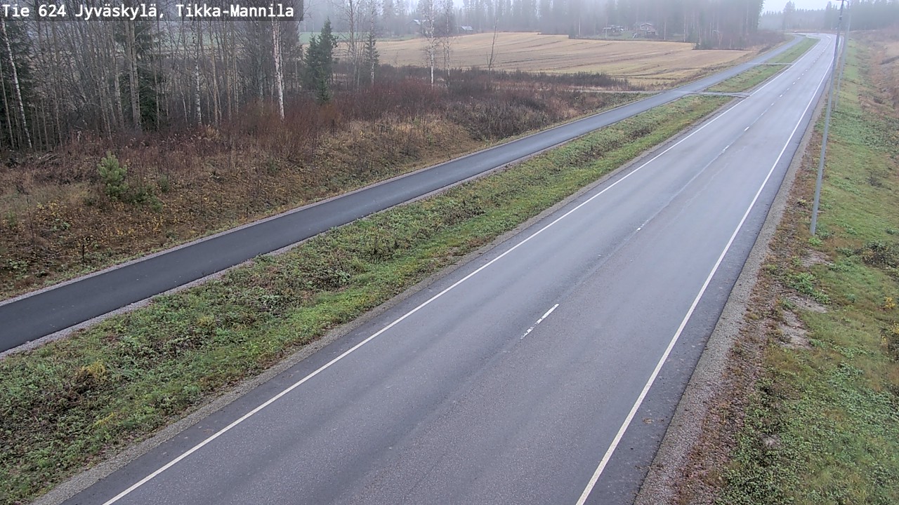 Kelikamerat Kuva Tie 624 Jyväskylä, Tikka-Mannila, Jyväskylä, Keski-Suomi