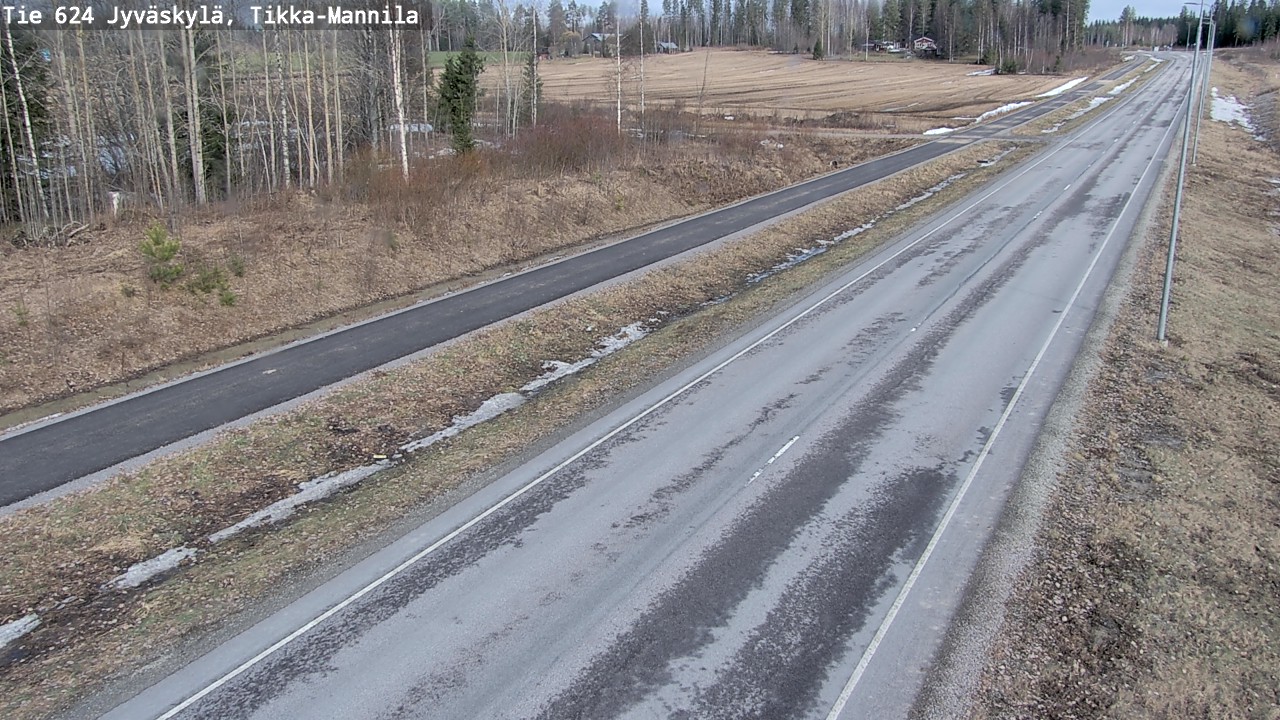 Weather Camera Image Väg 624 Jyväskylä, Tikka-Mannila, Jyväskylä, Keski-Suomi