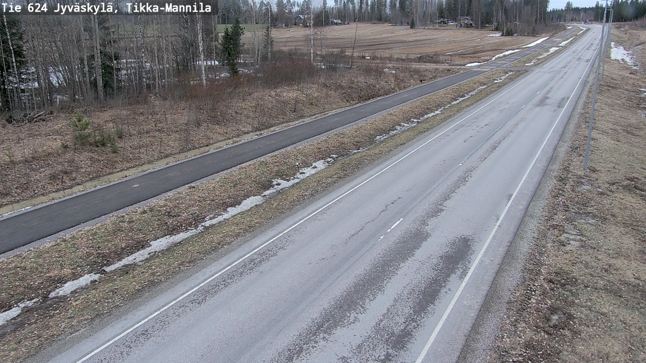 Kelikamerat Kuva Tie 624 Jyväskylä, Tikka-Mannila, Jyväskylä, Keski-Suomi