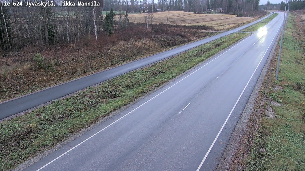 Kelikamerat Kuva Tie 624 Jyväskylä, Tikka-Mannila, Jyväskylä, Keski-Suomi