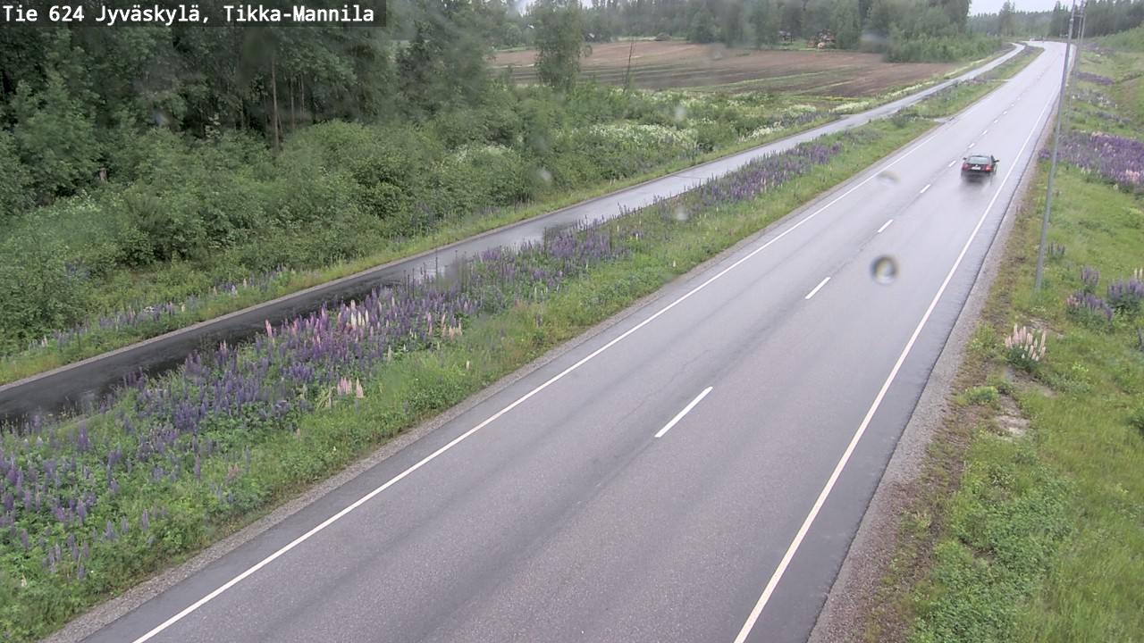 Weather Camera Image Väg 624 Jyväskylä, Tikka-Mannila, Jyväskylä, Keski-Suomi