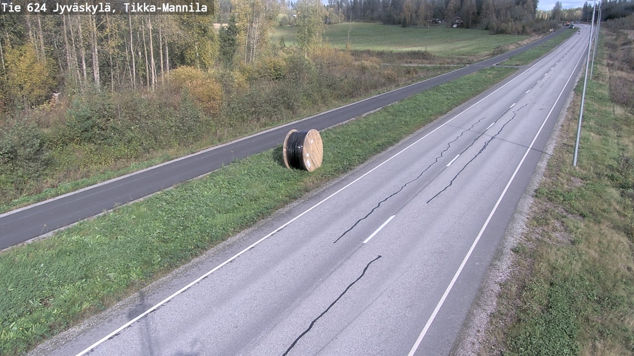 Weather Camera Image Väg 624 Jyväskylä, Tikka-Mannila, Jyväskylä, Keski-Suomi