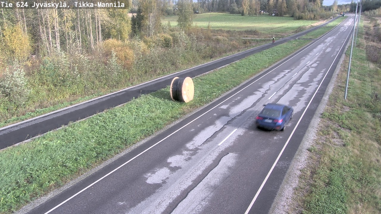 Weather Camera Image Väg 624 Jyväskylä, Tikka-Mannila, Jyväskylä, Keski-Suomi