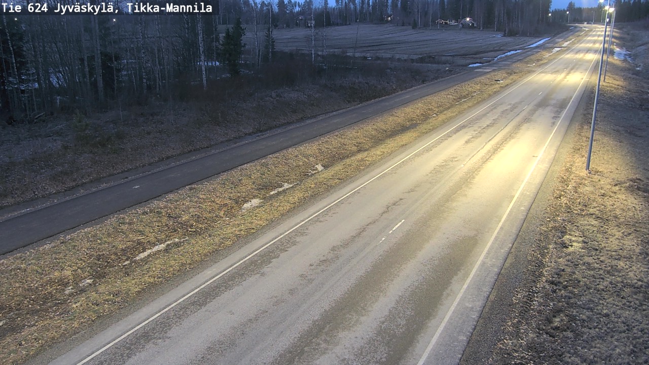 Weather Camera Image Väg 624 Jyväskylä, Tikka-Mannila, Jyväskylä, Keski-Suomi