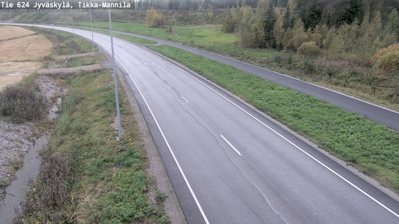 Weather Camera Image Road 624 Jyväskylä, Tikka-Mannila, Jyväskylä, Keski-Suomi