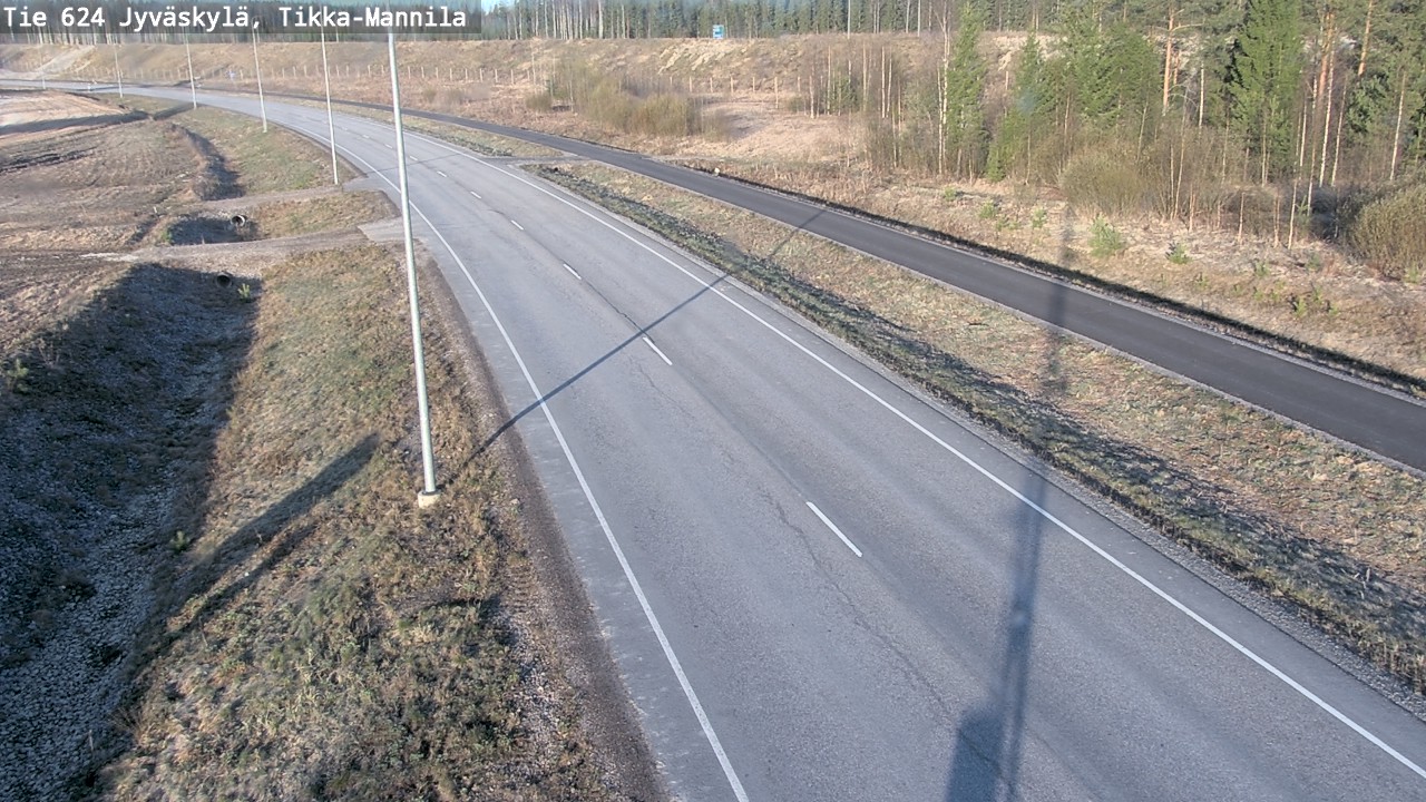 Kelikamerat Kuva Tie 624 Jyväskylä, Tikka-Mannila, Jyväskylä, Keski-Suomi