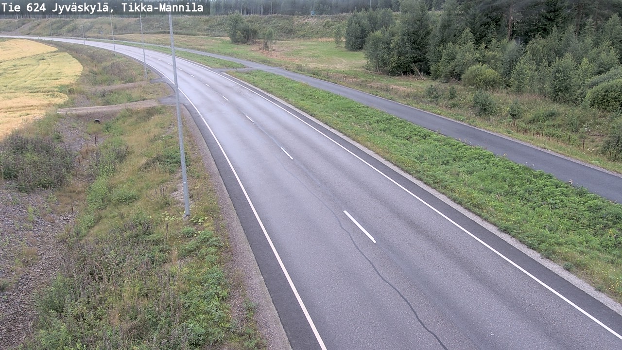 Weather Camera Image Road 624 Jyväskylä, Tikka-Mannila, Jyväskylä, Keski-Suomi