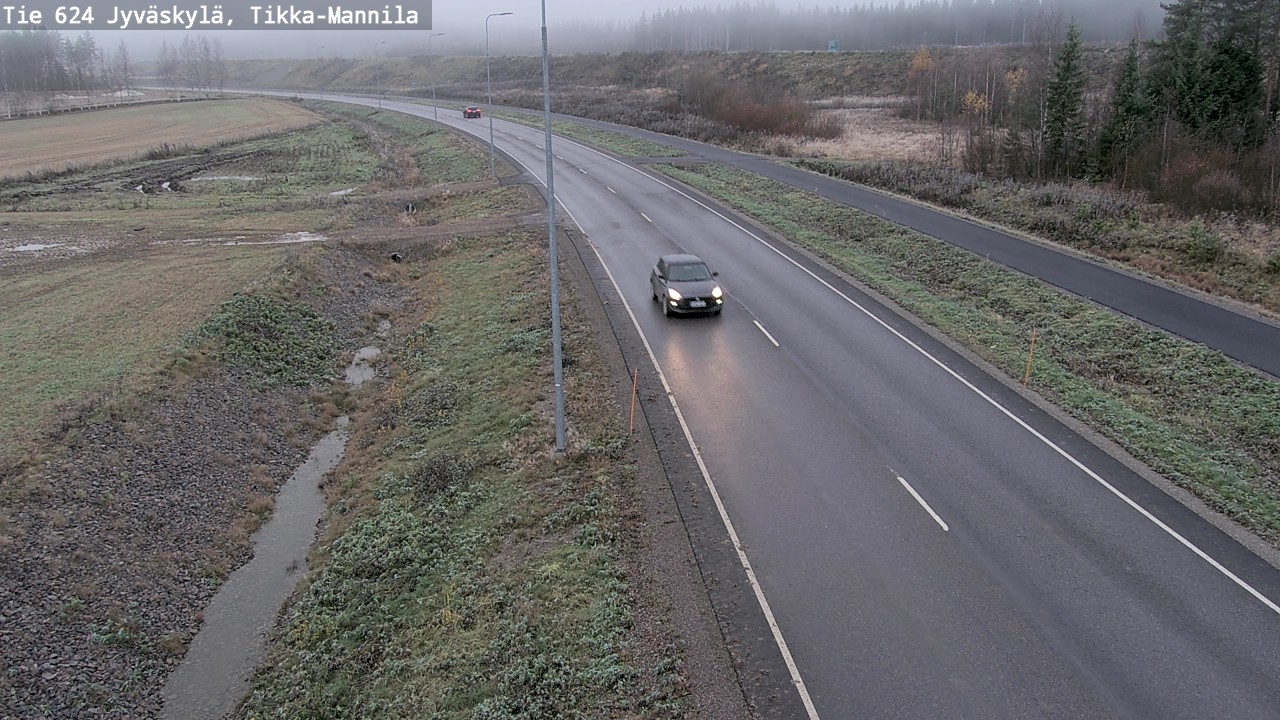Kelikamerat Kuva Tie 624 Jyväskylä, Tikka-Mannila, Jyväskylä, Keski-Suomi