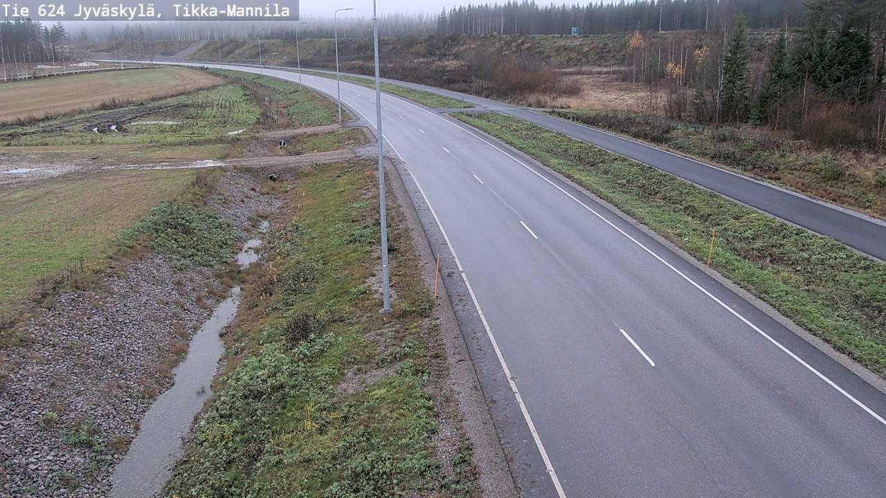 Kelikamerat Kuva Tie 624 Jyväskylä, Tikka-Mannila, Jyväskylä, Keski-Suomi