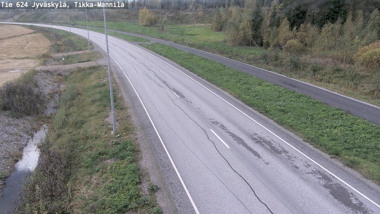 Weather Camera Image Väg 624 Jyväskylä, Tikka-Mannila, Jyväskylä, Keski-Suomi