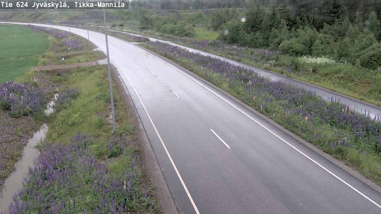 Weather Camera Image Väg 624 Jyväskylä, Tikka-Mannila, Jyväskylä, Keski-Suomi