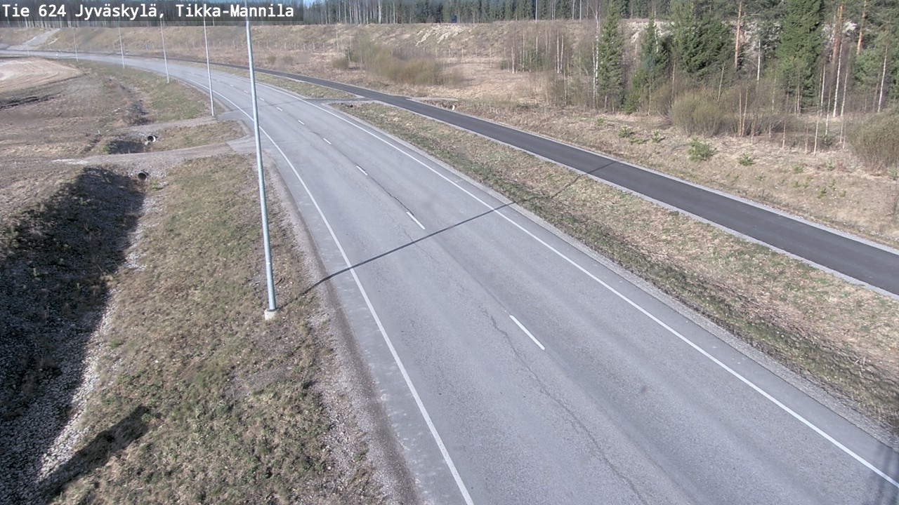 Kelikamerat Kuva Tie 624 Jyväskylä, Tikka-Mannila, Jyväskylä, Keski-Suomi
