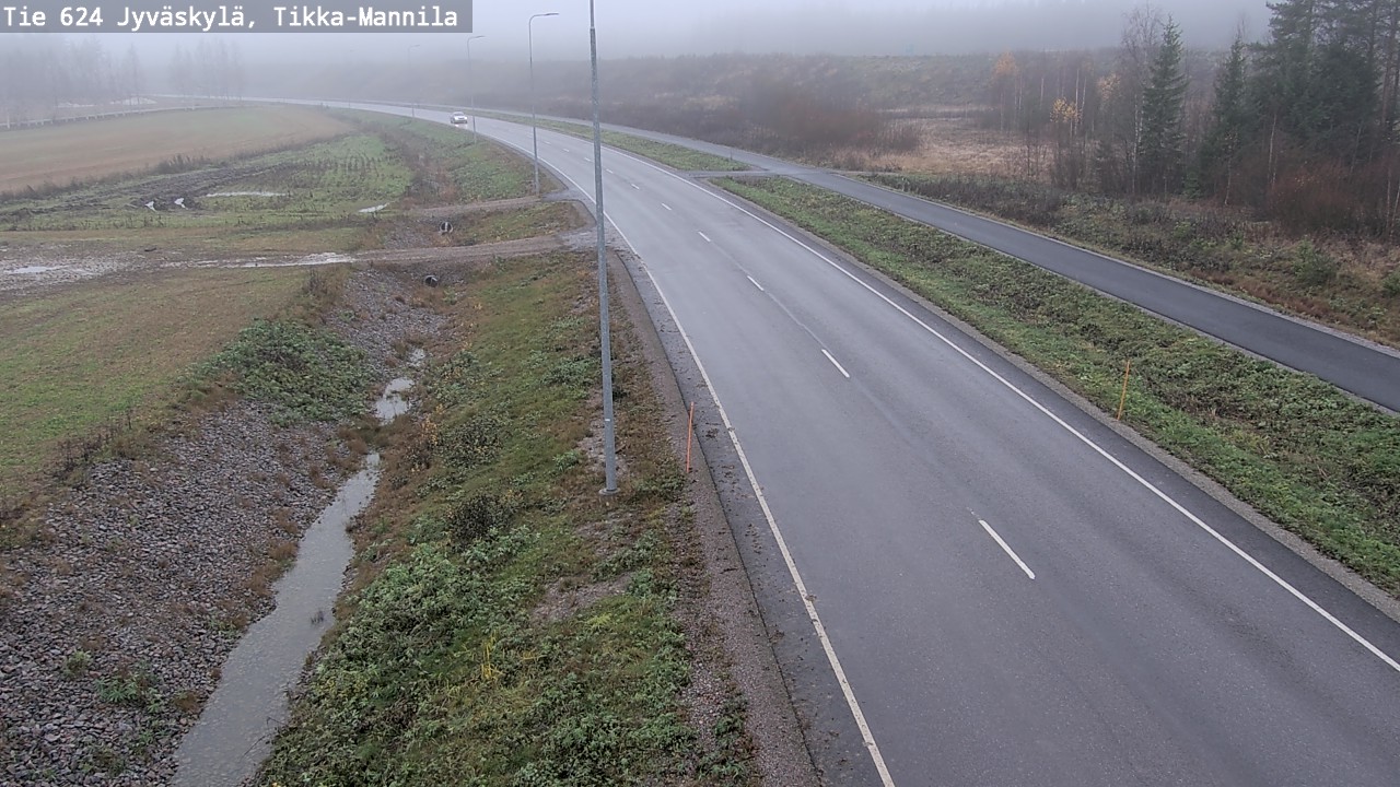 Kelikamerat Kuva Tie 624 Jyväskylä, Tikka-Mannila, Jyväskylä, Keski-Suomi