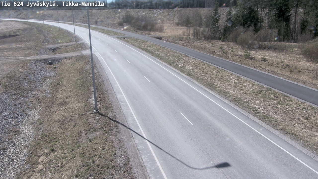 Weather Camera Image Road 624 Jyväskylä, Tikka-Mannila, Jyväskylä, Keski-Suomi