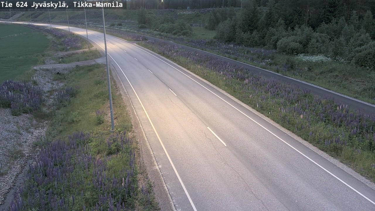 Kelikamerat Kuva Tie 624 Jyväskylä, Tikka-Mannila, Jyväskylä, Keski-Suomi