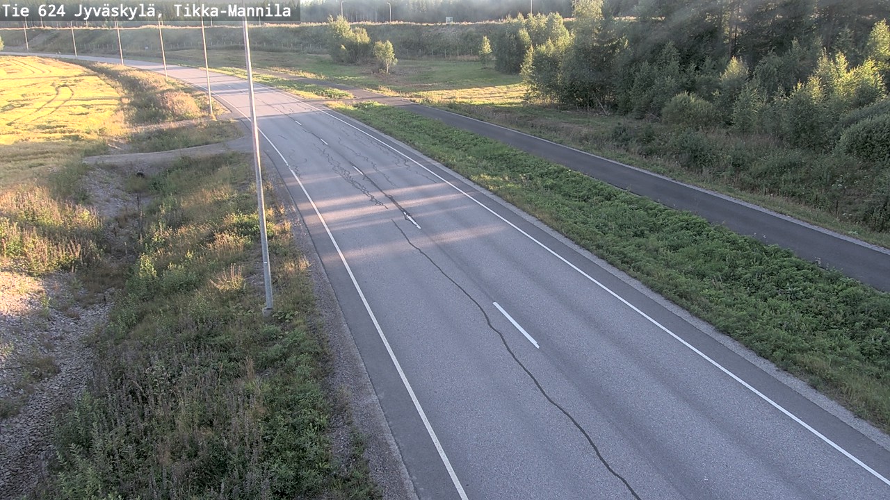 Kelikamerat Kuva Tie 624 Jyväskylä, Tikka-Mannila, Jyväskylä, Keski-Suomi