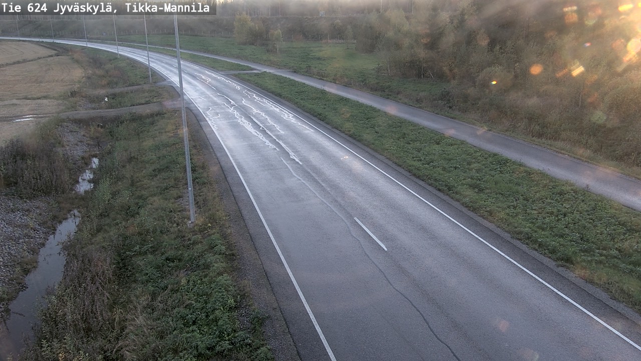 Weather Camera Image Road 624 Jyväskylä, Tikka-Mannila, Jyväskylä, Keski-Suomi