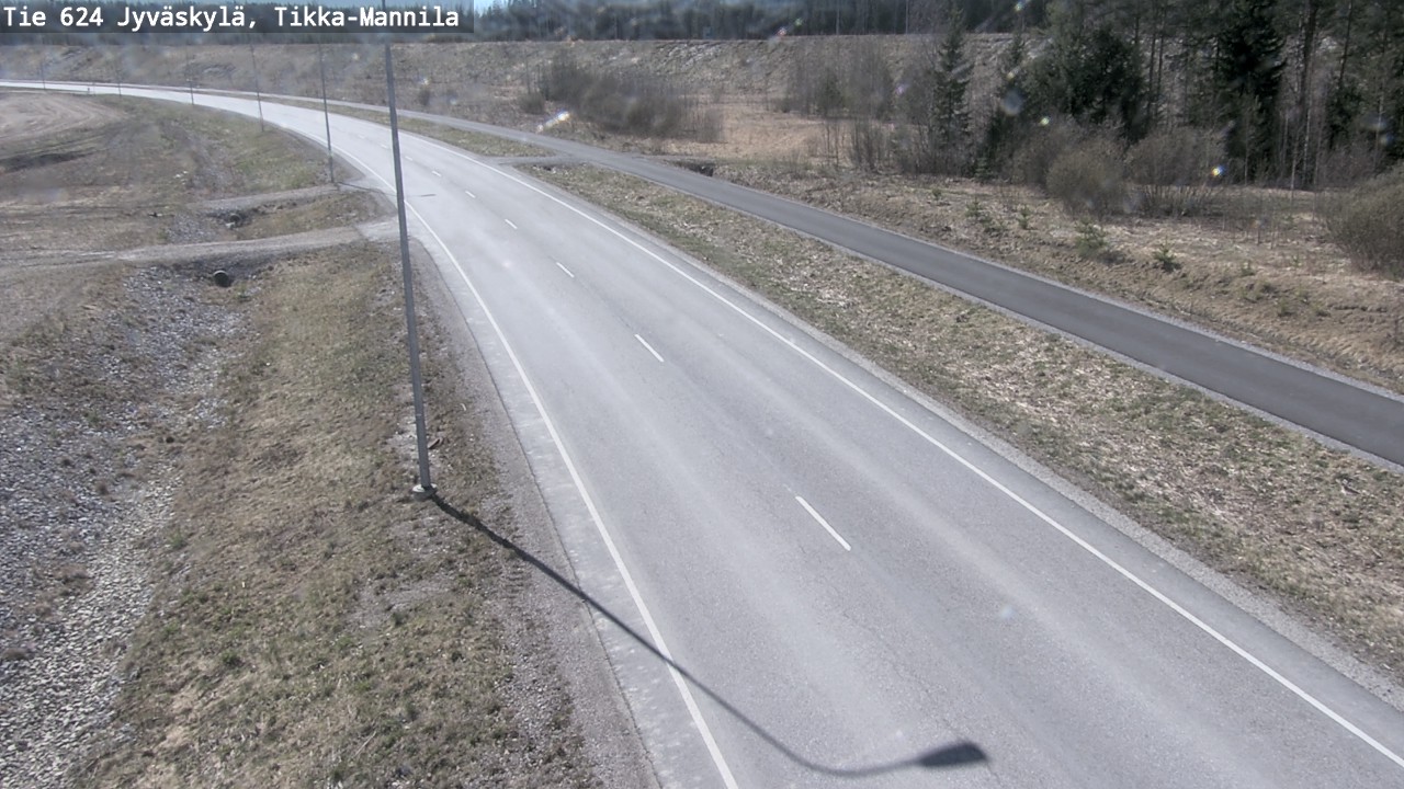 Weather Camera Image Road 624 Jyväskylä, Tikka-Mannila, Jyväskylä, Keski-Suomi