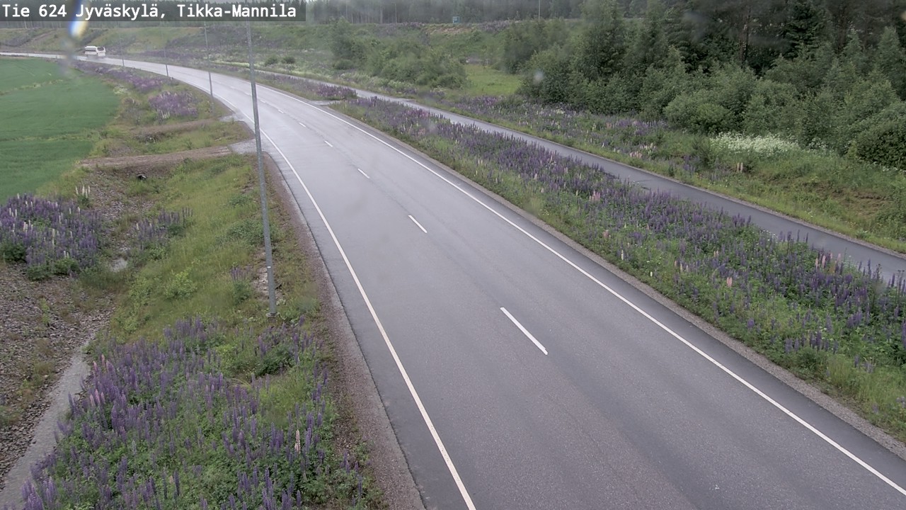 Weather Camera Image Road 624 Jyväskylä, Tikka-Mannila, Jyväskylä, Keski-Suomi