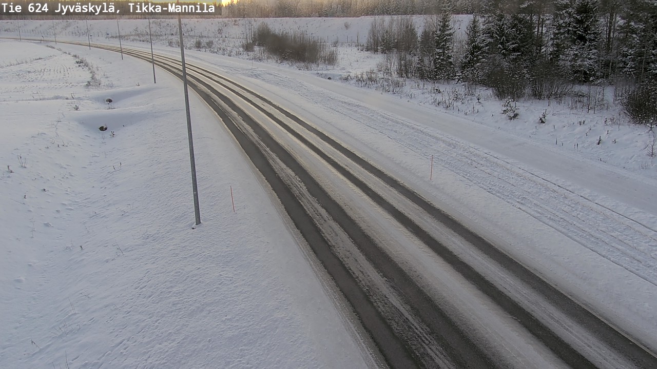 Weather Camera Image Road 624 Jyväskylä, Tikka-Mannila, Jyväskylä, Keski-Suomi