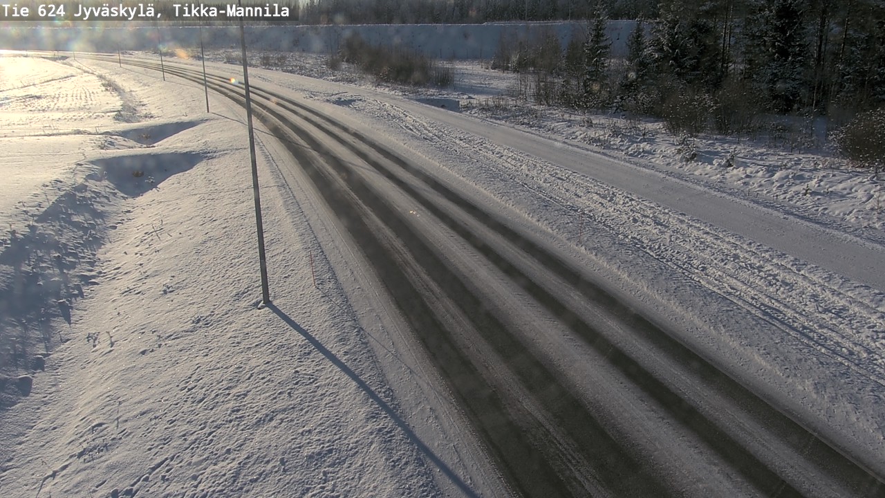 Weather Camera Image Road 624 Jyväskylä, Tikka-Mannila, Jyväskylä, Keski-Suomi