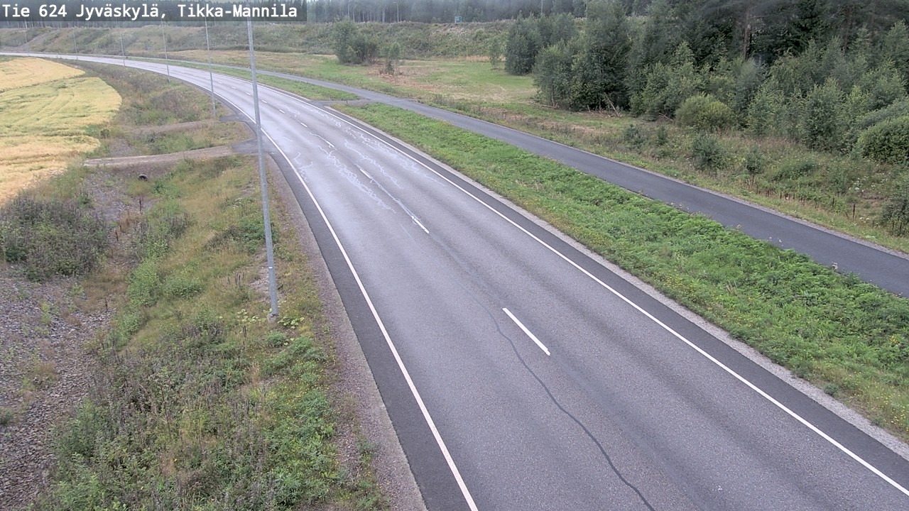 Weather Camera Image Road 624 Jyväskylä, Tikka-Mannila, Jyväskylä, Keski-Suomi