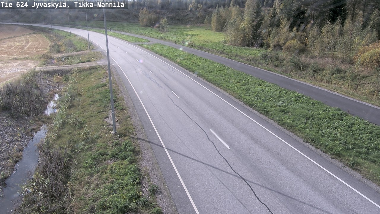 Weather Camera Image Väg 624 Jyväskylä, Tikka-Mannila, Jyväskylä, Keski-Suomi