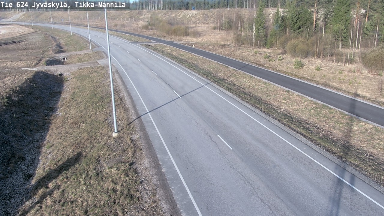Weather Camera Image Road 624 Jyväskylä, Tikka-Mannila, Jyväskylä, Keski-Suomi