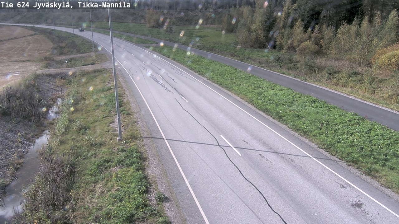 Weather Camera Image Väg 624 Jyväskylä, Tikka-Mannila, Jyväskylä, Keski-Suomi