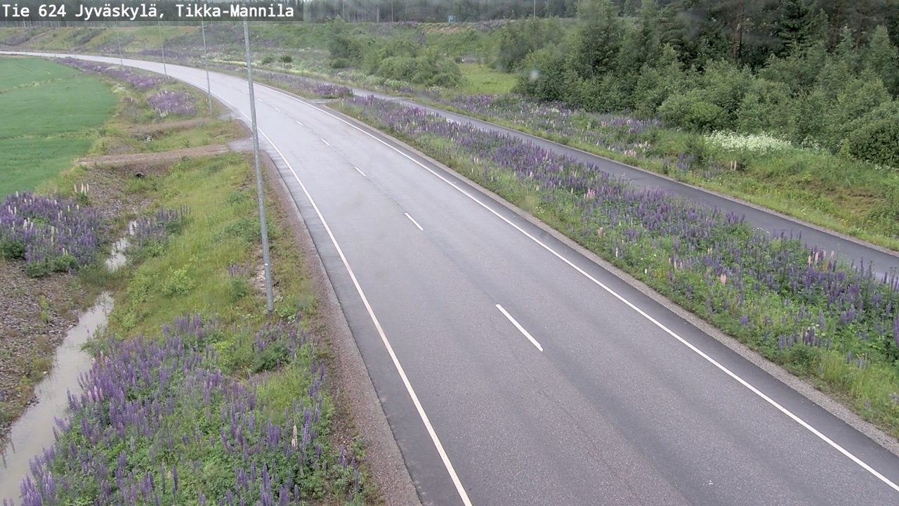 Weather Camera Image Väg 624 Jyväskylä, Tikka-Mannila, Jyväskylä, Keski-Suomi