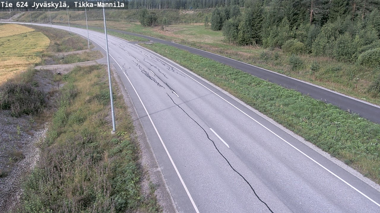 Weather Camera Image Road 624 Jyväskylä, Tikka-Mannila, Jyväskylä, Keski-Suomi