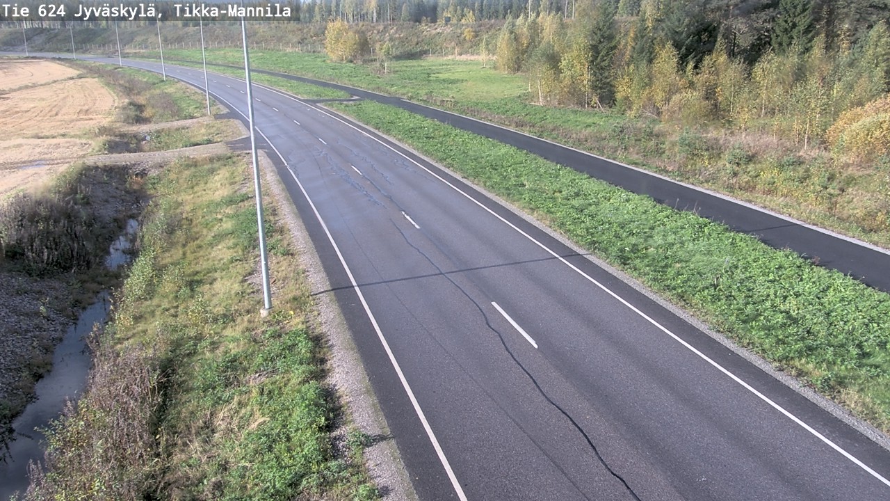 Kelikamerat Kuva Tie 624 Jyväskylä, Tikka-Mannila, Jyväskylä, Keski-Suomi