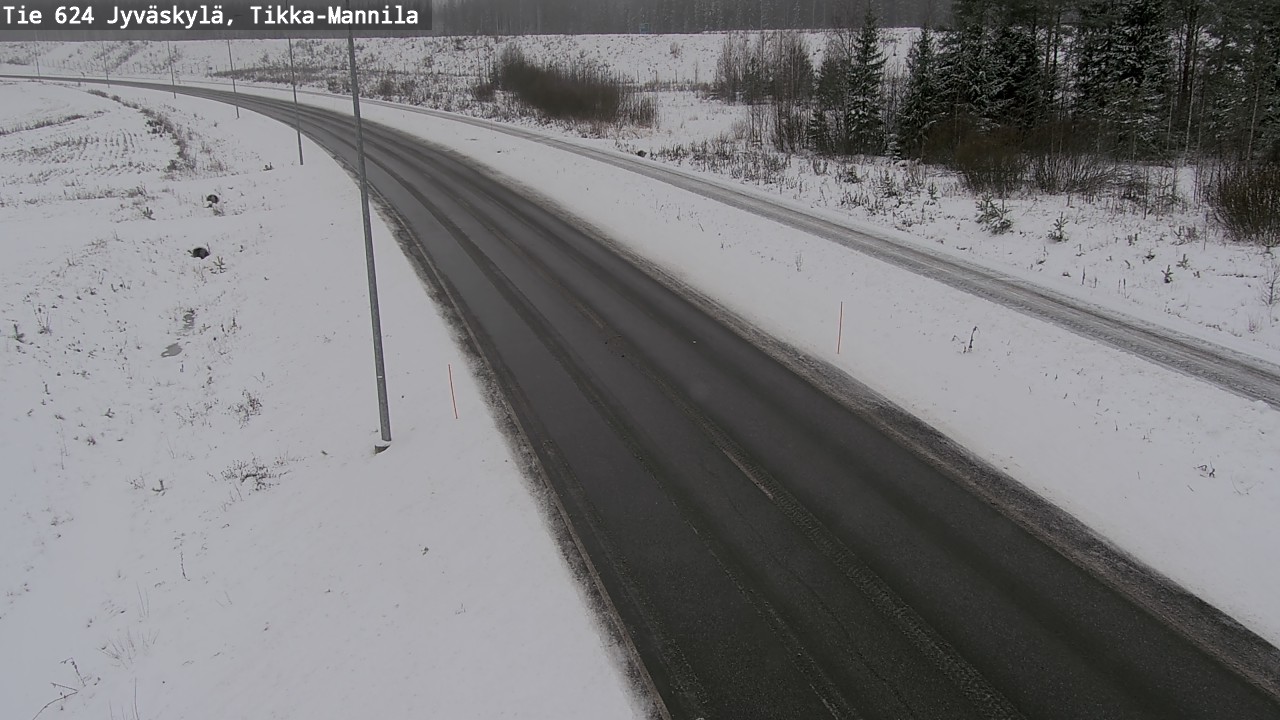 Weather Camera Image Väg 624 Jyväskylä, Tikka-Mannila, Jyväskylä, Keski-Suomi