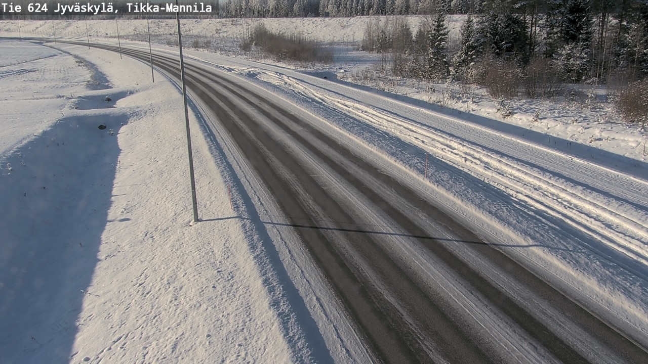 Weather Camera Image Road 624 Jyväskylä, Tikka-Mannila, Jyväskylä, Keski-Suomi
